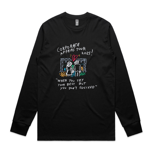 Corporate Affairs Tee by Lonely Kids Club. All clothing from our T-shirts to our shorts and hoodies are ethically made, and printed packed and shipped from Sydney.
