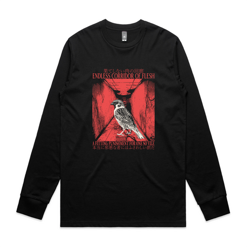 Corridor Of Flesh Tee by Lonely Kids Club. All clothing from our T-shirts to our shorts and hoodies are ethically made, and printed packed and shipped from Sydney.