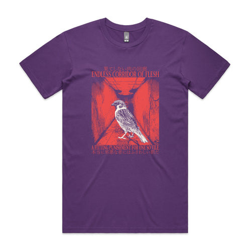 Corridor Of Flesh Tee by Lonely Kids Club. All clothing from our T-shirts to our shorts and hoodies are ethically made, and printed packed and shipped from Sydney.