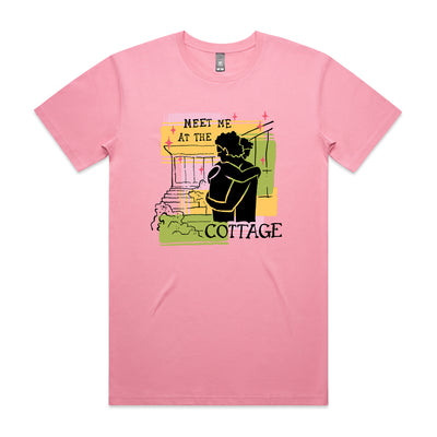 The Cottage Tee by Lonely Kids Club. All clothing from our T-shirts to our shorts and hoodies are ethically made, and printed packed and shipped from Sydney.
