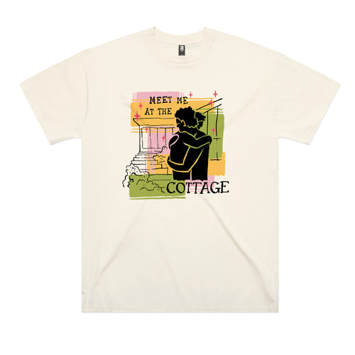The Cottage Tee by Lonely Kids Club. All clothing from our T-shirts to our shorts and hoodies are ethically made, and printed packed and shipped from Sydney.