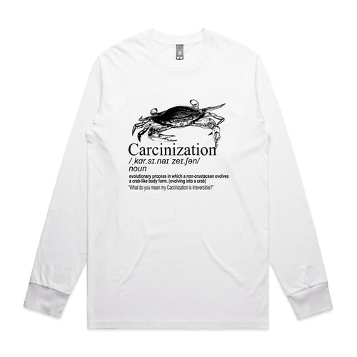 Carcinization Tee by Lonely Kids Club. All clothing from our T-shirts to our shorts and hoodies are ethically made, and printed packed and shipped from Sydney.