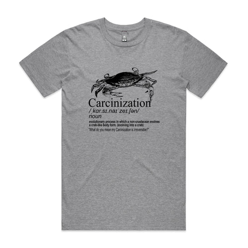 Carcinization Tee by Lonely Kids Club. All clothing from our T-shirts to our shorts and hoodies are ethically made, and printed packed and shipped from Sydney.