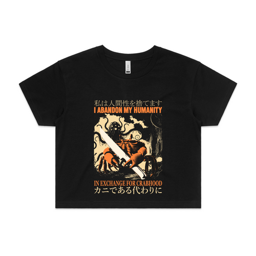 Crabhood Tee by Lonely Kids Club. All clothing from our T-shirts to our shorts and hoodies are ethically made, and printed packed and shipped from Sydney.