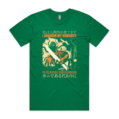 Crabhood Tee by Lonely Kids Club. All clothing from our T-shirts to our shorts and hoodies are ethically made, and printed packed and shipped from Sydney.