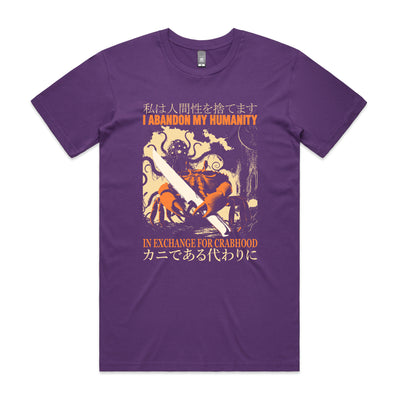 Crabhood Tee by Lonely Kids Club. All clothing from our T-shirts to our shorts and hoodies are ethically made, and printed packed and shipped from Sydney.