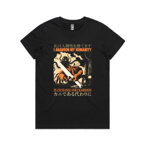 Crabhood Tee by Lonely Kids Club. All clothing from our T-shirts to our shorts and hoodies are ethically made, and printed packed and shipped from Sydney.