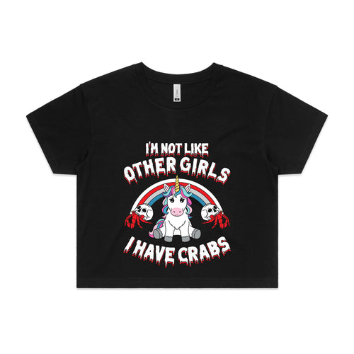 I Have Crabs Tee by Lonely Kids Club. All clothing from our T-shirts to our shorts and hoodies are ethically made, and printed packed and shipped from Sydney.