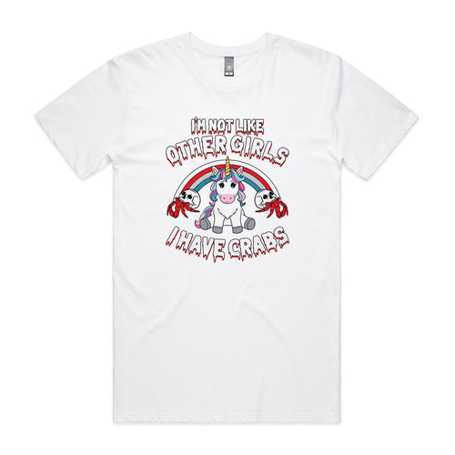 I Have Crabs Tee by Lonely Kids Club. All clothing from our T-shirts to our shorts and hoodies are ethically made, and printed packed and shipped from Sydney.