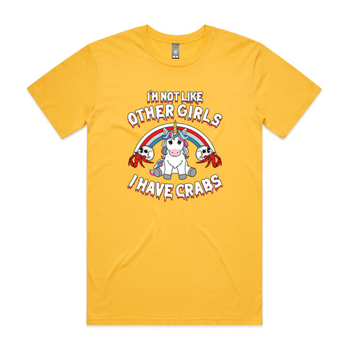 I Have Crabs Tee by Lonely Kids Club. All clothing from our T-shirts to our shorts and hoodies are ethically made, and printed packed and shipped from Sydney.