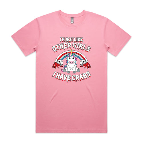 I Have Crabs Tee by Lonely Kids Club. All clothing from our T-shirts to our shorts and hoodies are ethically made, and printed packed and shipped from Sydney.