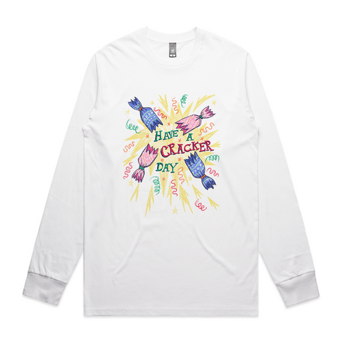 Cracker Day Tee by Lonely Kids Club. All clothing from our T-shirts to our shorts and hoodies are ethically made, and printed packed and shipped from Sydney.