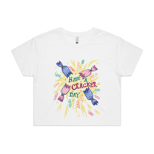 Cracker Day Tee by Lonely Kids Club. All clothing from our T-shirts to our shorts and hoodies are ethically made, and printed packed and shipped from Sydney.