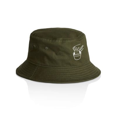 CrackerMilk Logo Bucket Hat by Lonely Kids Club. All clothing from our T-shirts to our shorts and hoodies are ethically made, and printed packed and shipped from Sydney.