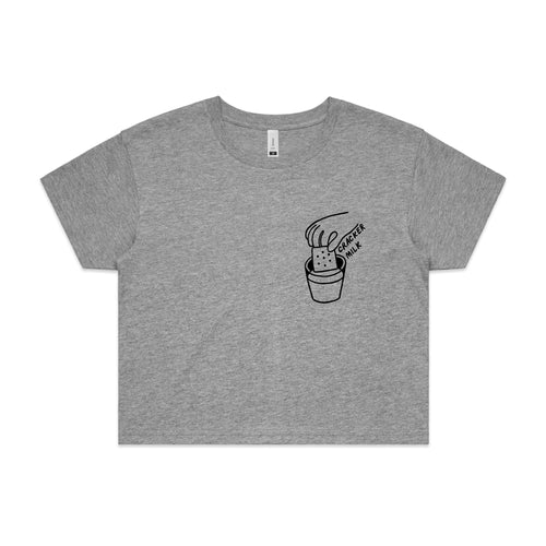 CrackerMilk Pocket Logo Tee by Lonely Kids Club. All clothing from our T-shirts to our shorts and hoodies are ethically made, and printed packed and shipped from Sydney.