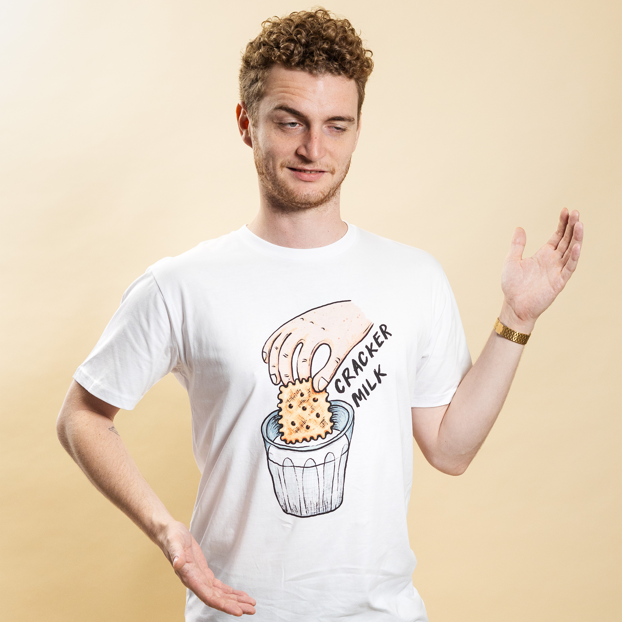 CrackerMilk Illustrated Logo Tee