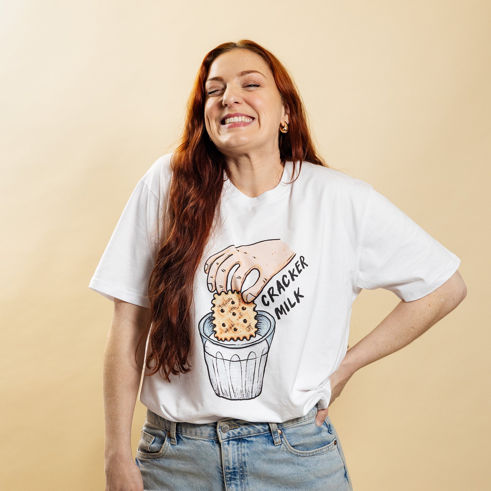 CrackerMilk Illustrated Logo Tee