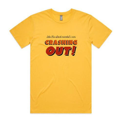 Crashing Out Tee by Lonely Kids Club. All clothing from our T-shirts to our shorts and hoodies are ethically made, and printed packed and shipped from Sydney.