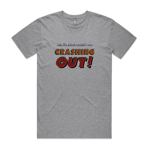Crashing Out Tee by Lonely Kids Club. All clothing from our T-shirts to our shorts and hoodies are ethically made, and printed packed and shipped from Sydney.