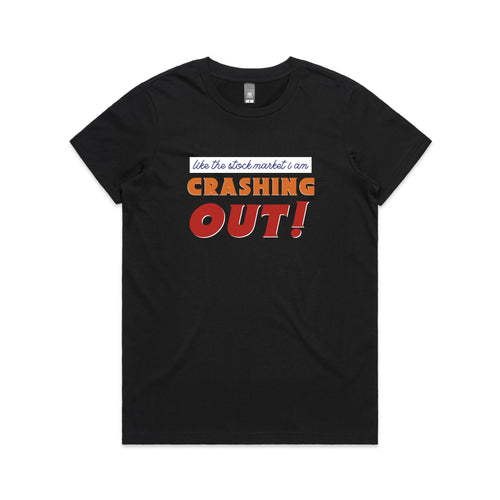 Crashing Out Tee by Lonely Kids Club. All clothing from our T-shirts to our shorts and hoodies are ethically made, and printed packed and shipped from Sydney.