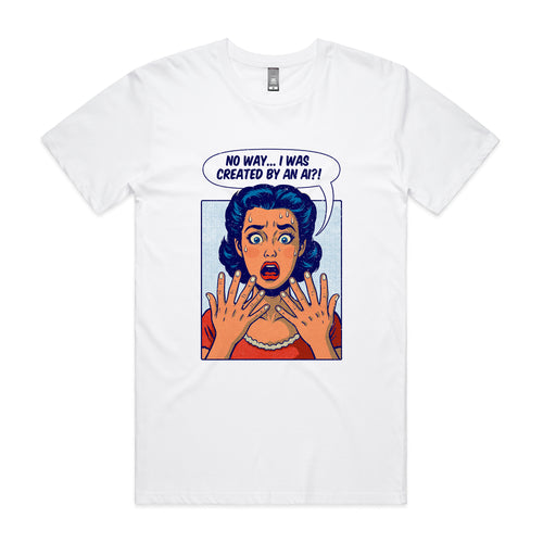 Created By An A.I. Tee by Lonely Kids Club. All clothing from our T-shirts to our shorts and hoodies are ethically made, and printed packed and shipped from Sydney.