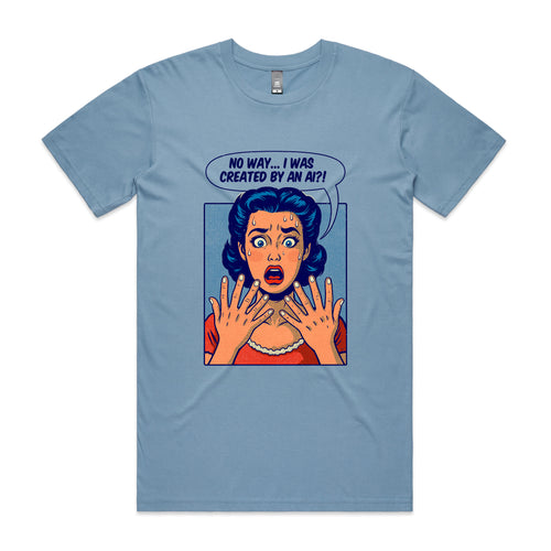 Created By An A.I. Tee by Lonely Kids Club. All clothing from our T-shirts to our shorts and hoodies are ethically made, and printed packed and shipped from Sydney.
