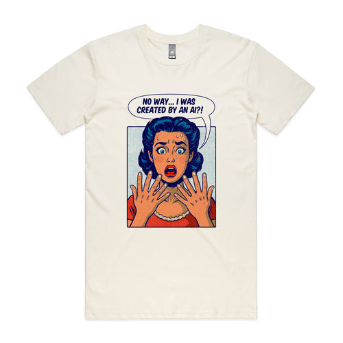 Created By An A.I. Tee by Lonely Kids Club. All clothing from our T-shirts to our shorts and hoodies are ethically made, and printed packed and shipped from Sydney.