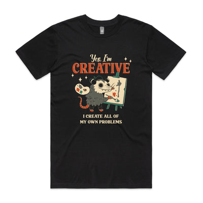 Creative Possum Tee by Lonely Kids Club. All clothing from our T-shirts to our shorts and hoodies are ethically made, and printed packed and shipped from Sydney.