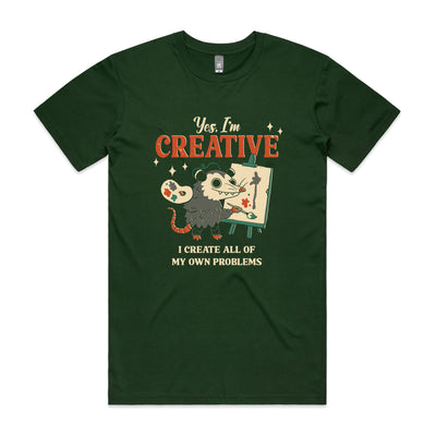 Creative Possum Tee by Lonely Kids Club. All clothing from our T-shirts to our shorts and hoodies are ethically made, and printed packed and shipped from Sydney.