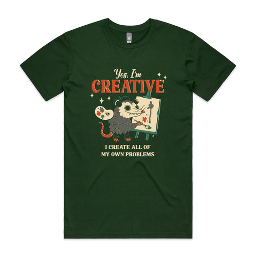 Creative Possum Tee by Lonely Kids Club. All clothing from our T-shirts to our shorts and hoodies are ethically made, and printed packed and shipped from Sydney.