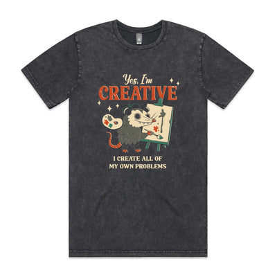 Creative Possum Tee by Lonely Kids Club. All clothing from our T-shirts to our shorts and hoodies are ethically made, and printed packed and shipped from Sydney.