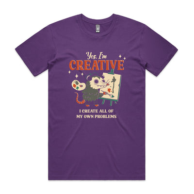 Creative Possum Tee by Lonely Kids Club. All clothing from our T-shirts to our shorts and hoodies are ethically made, and printed packed and shipped from Sydney.