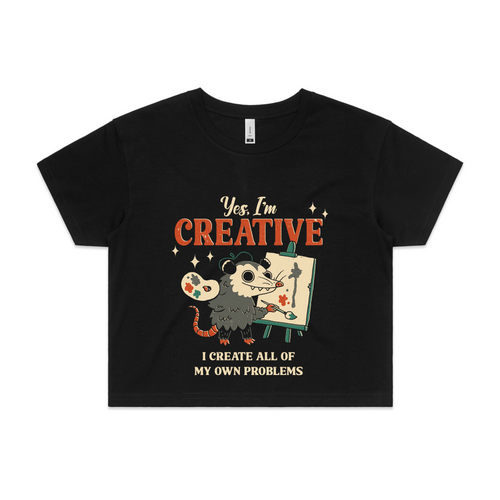 Creative Possum Tee by Lonely Kids Club. All clothing from our T-shirts to our shorts and hoodies are ethically made, and printed packed and shipped from Sydney.