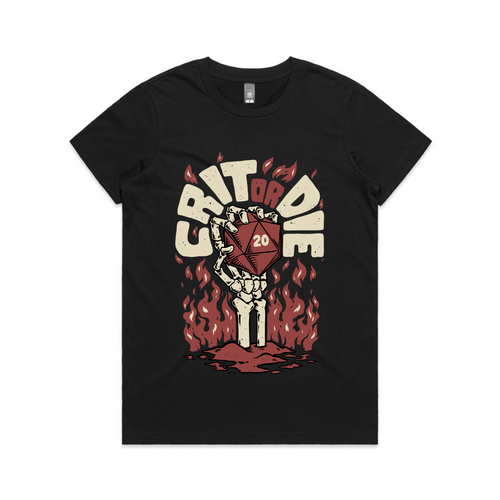Crit Or Die Tee by Lonely Kids Club. All clothing from our T-shirts to our shorts and hoodies are ethically made, and printed packed and shipped from Sydney.