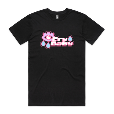 Cry Baby Tee by Lonely Kids Club. All clothing from our T-shirts to our shorts and hoodies are ethically made, and printed packed and shipped from Sydney.