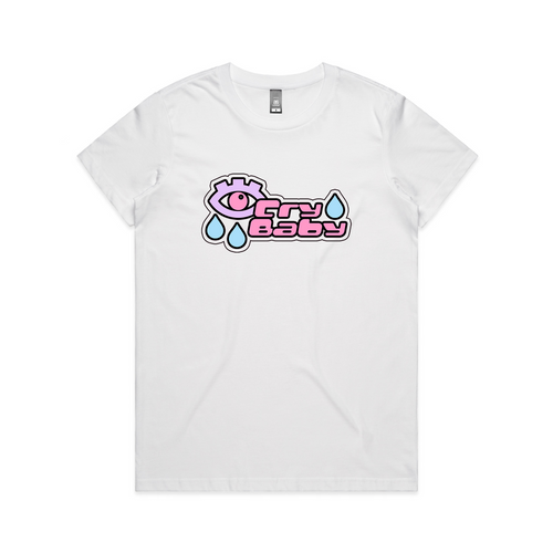 Cry Baby Tee by Lonely Kids Club. All clothing from our T-shirts to our shorts and hoodies are ethically made, and printed packed and shipped from Sydney.