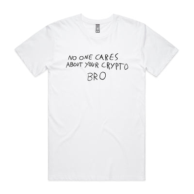 Crypto Tee by Lonely Kids Club. All clothing from our T-shirts to our shorts and hoodies are ethically made, and printed packed and shipped from Sydney.