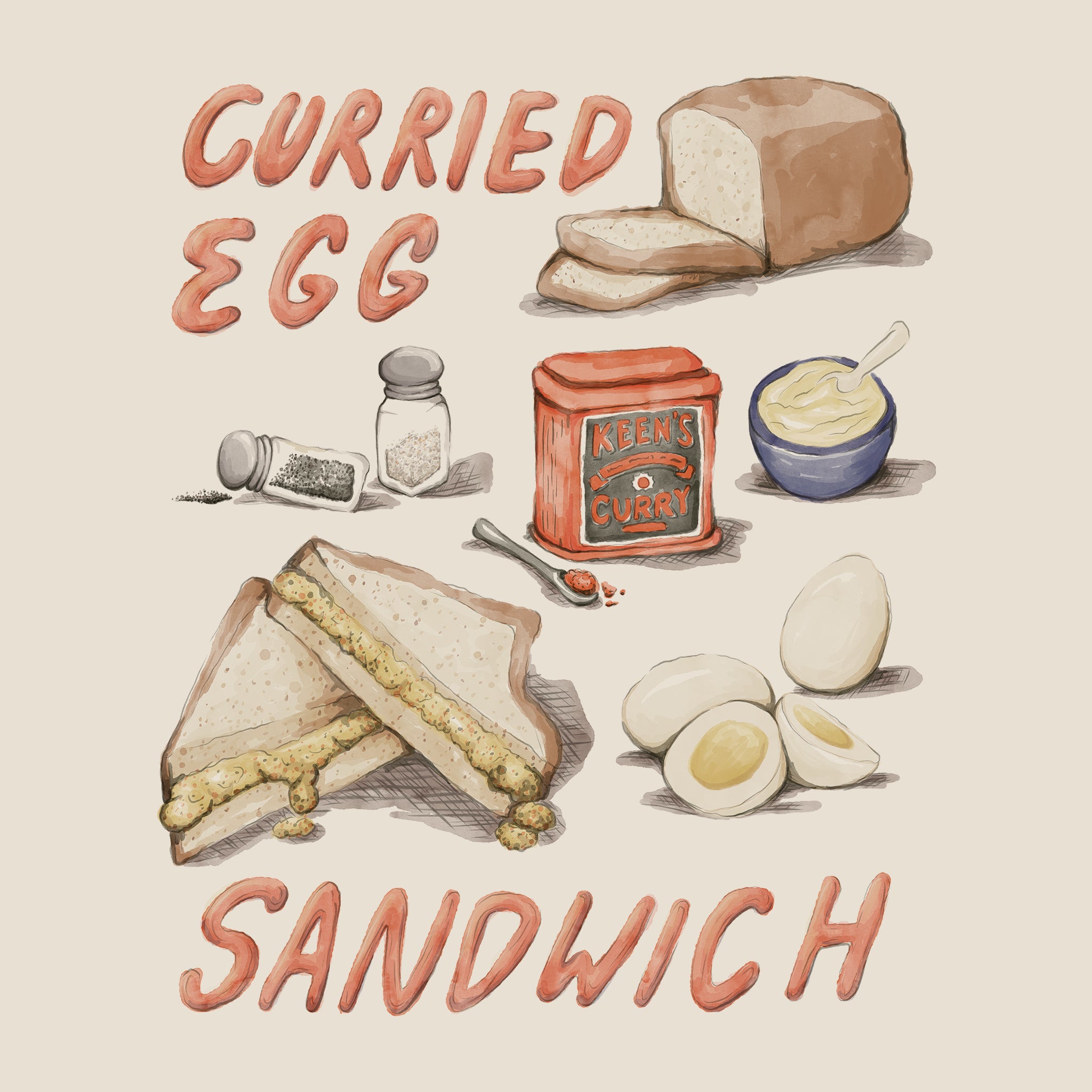 Curried Egg Sandwich Hoodie