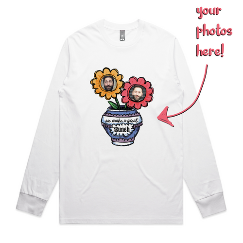 Custom Bouquet Tee by Lonely Kids Club. All clothing from our T-shirts to our shorts and hoodies are ethically made, and printed packed and shipped from Sydney.