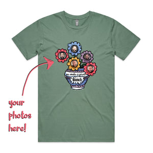 Custom Bouquet Tee by Lonely Kids Club. All clothing from our T-shirts to our shorts and hoodies are ethically made, and printed packed and shipped from Sydney.
