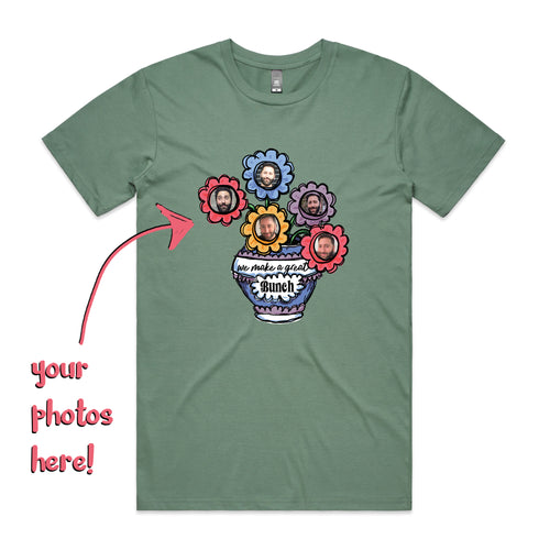 Custom Bouquet Tee by Lonely Kids Club. All clothing from our T-shirts to our shorts and hoodies are ethically made, and printed packed and shipped from Sydney.
