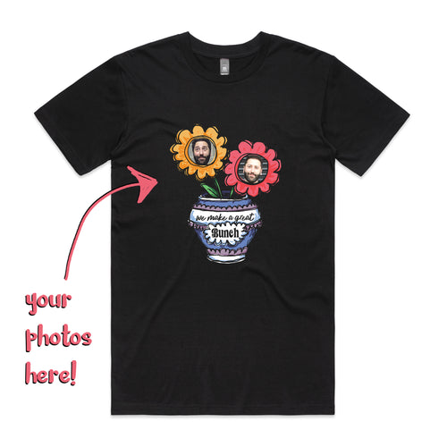 Custom Bouquet Tee by Lonely Kids Club. All clothing from our T-shirts to our shorts and hoodies are ethically made, and printed packed and shipped from Sydney.
