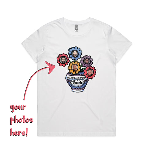 Custom Bouquet Tee by Lonely Kids Club. All clothing from our T-shirts to our shorts and hoodies are ethically made, and printed packed and shipped from Sydney.