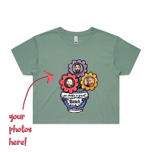 Custom Bouquet Tee by Lonely Kids Club. All clothing from our T-shirts to our shorts and hoodies are ethically made, and printed packed and shipped from Sydney.