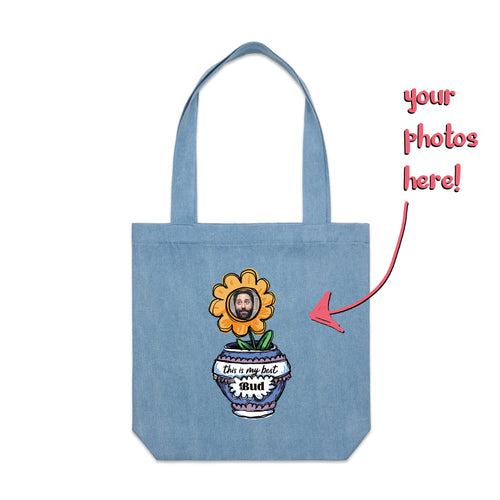 Custom Bouquet Tote by Lonely Kids Club. All clothing from our T-shirts to our shorts and hoodies are ethically made, and printed packed and shipped from Sydney.