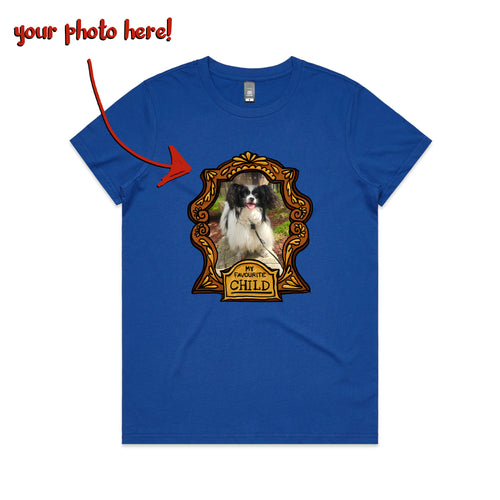 Custom Favourite Child Tee by Lonely Kids Club. All clothing from our T-shirts to our shorts and hoodies are ethically made, and printed packed and shipped from Sydney.