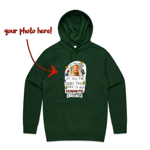 Custom Favourite Mum Hoodie by Lonely Kids Club. All clothing from our T-shirts to our shorts and hoodies are ethically made, and printed packed and shipped from Sydney.