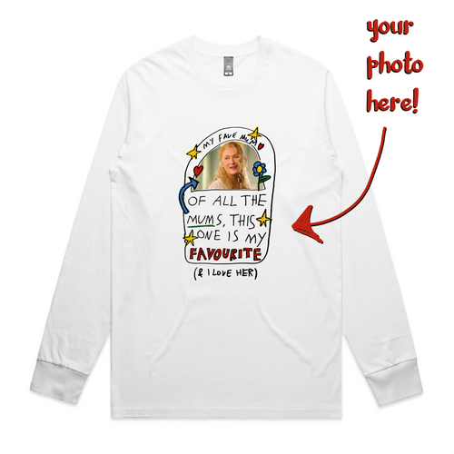 Custom Favourite Mum Tee by Lonely Kids Club. All clothing from our T-shirts to our shorts and hoodies are ethically made, and printed packed and shipped from Sydney.