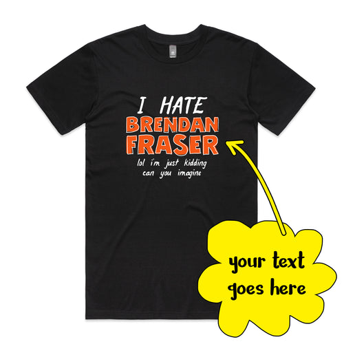 Custom Hate Tee by Lonely Kids Club. All clothing from our T-shirts to our shorts and hoodies are ethically made, and printed packed and shipped from Sydney.