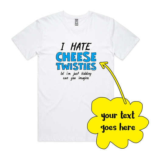 Custom Hate Tee by Lonely Kids Club. All clothing from our T-shirts to our shorts and hoodies are ethically made, and printed packed and shipped from Sydney.